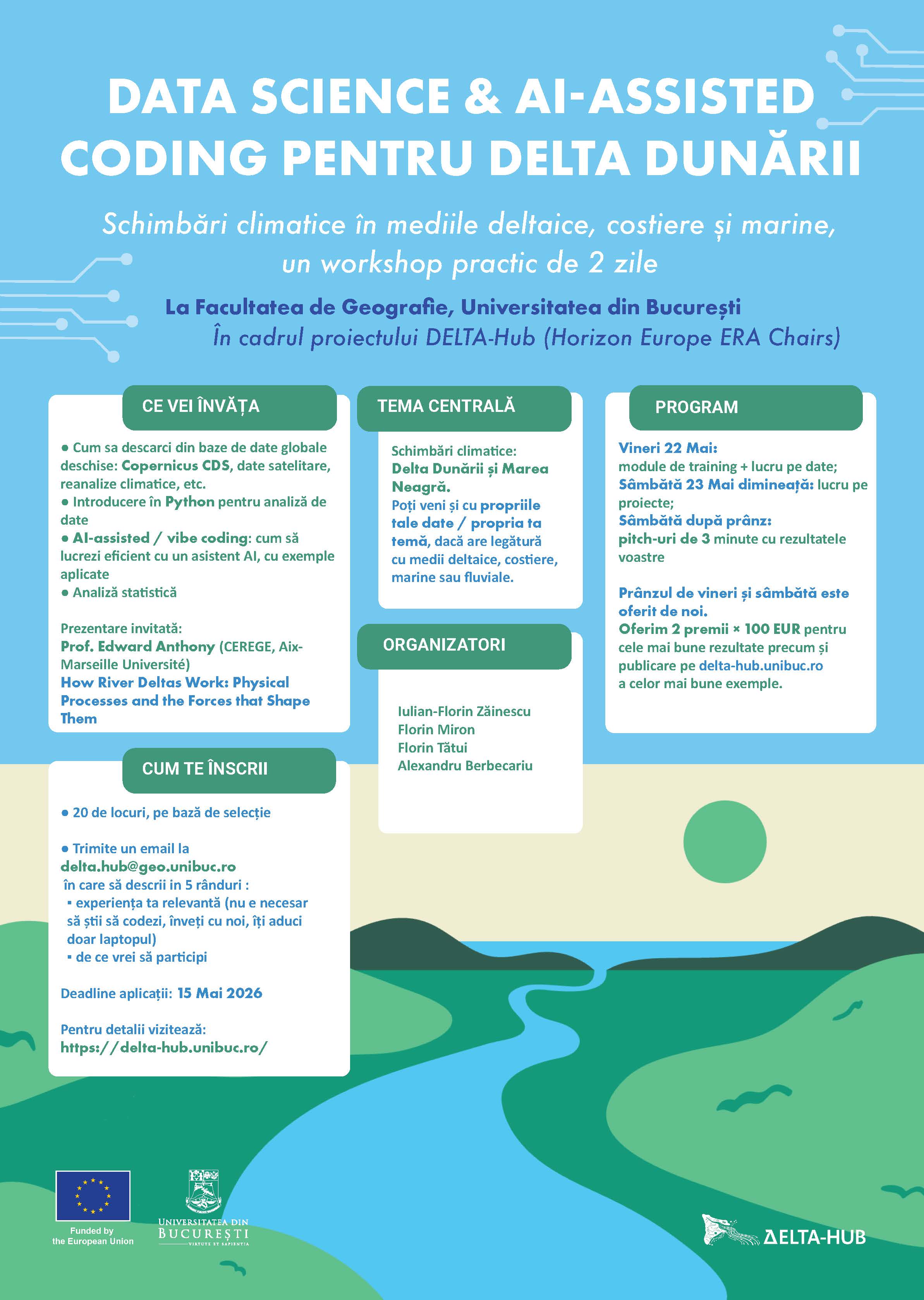Data Science & AI-Assisted Coding for the Danube Delta